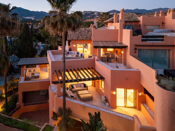 A beachfront penthouse designed around privacy and mediterranean living in La Morera, Marbella East