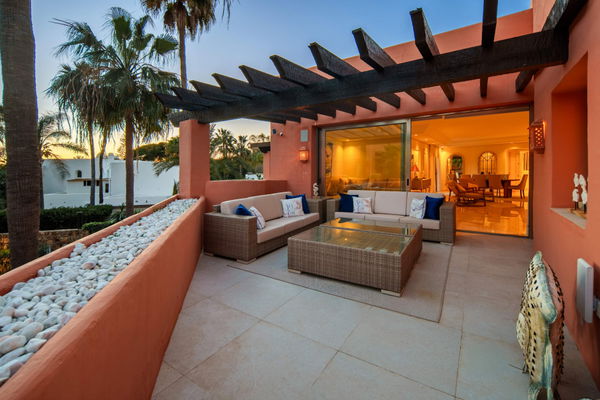 A beachfront penthouse designed around privacy and mediterranean living in La Morera, Marbella East
