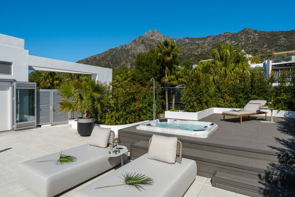 Contemporary four-bedroom property with private pool in an exclusive gated community, Sierra Blanca, Marbella