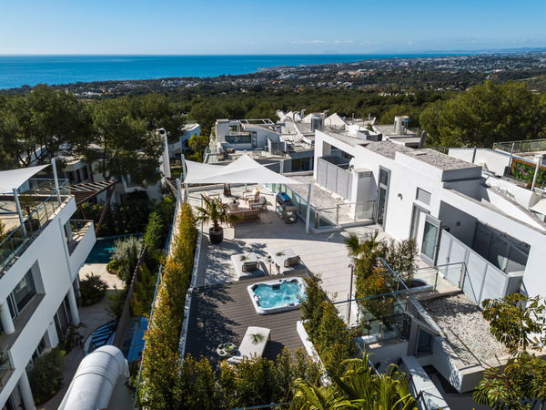 Contemporary four-bedroom property with private pool in an exclusive gated community, Sierra Blanca, Marbella