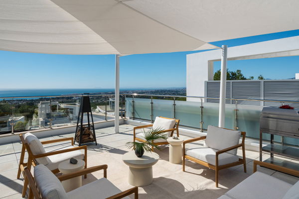 Contemporary four-bedroom property with private pool in an exclusive gated community, Sierra Blanca, Marbella