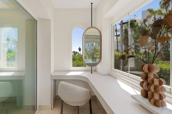 Beachfront contemporary apartment with refined Mediterranean living in Estepona, New Golden Mile