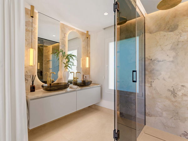 Beachfront contemporary apartment with refined Mediterranean living in Estepona, New Golden Mile