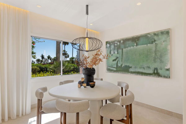 Beachfront contemporary apartment with refined Mediterranean living in Estepona, New Golden Mile