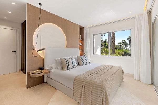 Beachfront contemporary apartment with refined Mediterranean living in Estepona, New Golden Mile