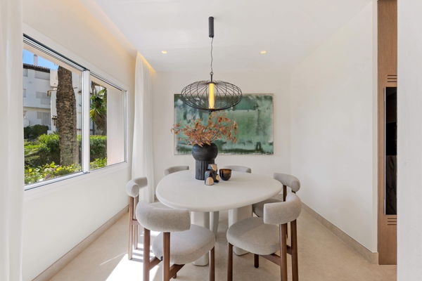Beachfront contemporary apartment with refined Mediterranean living in Estepona, New Golden Mile