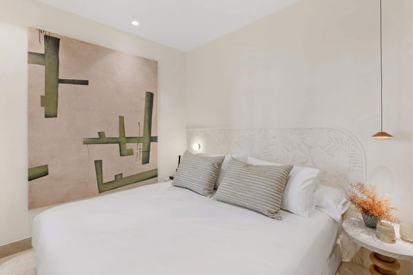 Beachfront contemporary apartment with refined Mediterranean living in Estepona, New Golden Mile