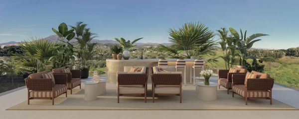 Contemporary three-bedroom penthouse with rooftop solarium and jacuzzi, Estepona