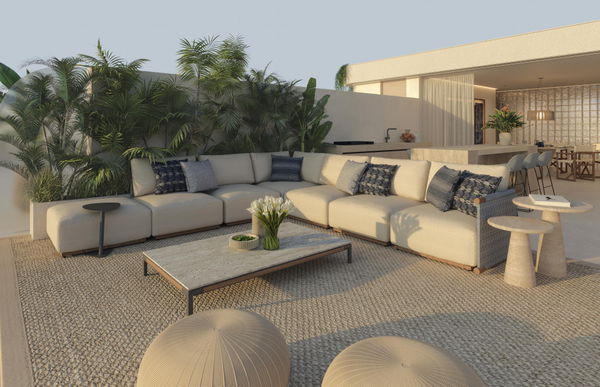 Contemporary three-bedroom penthouse with rooftop solarium and jacuzzi, Estepona