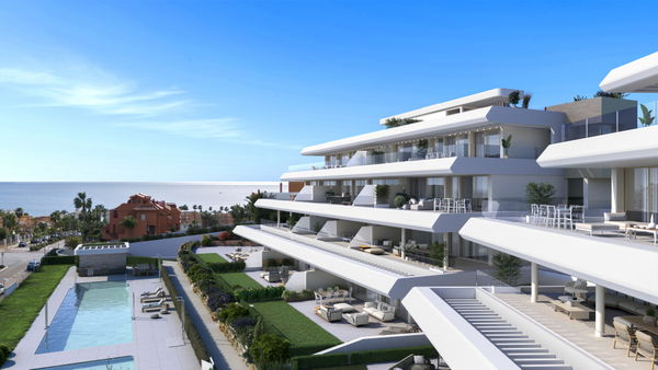 Contemporary ground floor apartment with private garden in Estepona