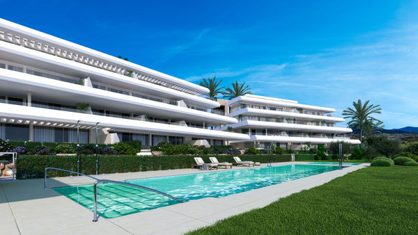 Contemporary ground floor apartment with private garden in Estepona