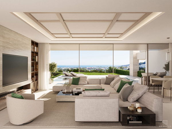 Exceptional contemporary villa with panoramic Mediterranean views in a prime setting, La Quinta, Benahavís