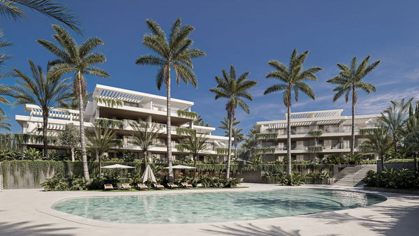 Modern ground floor apartment with private garden in Estepona