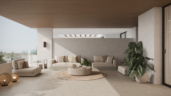 Sophisticated penthouse with rooftop terrace and panoramic sea views in Estepona