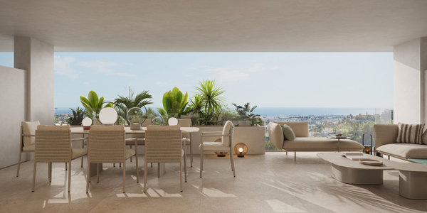 Elegant contemporary off plan apartment with private terrace in Estepona