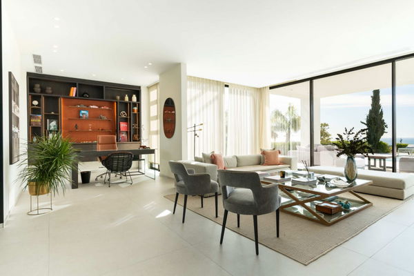 Luxury villa surrounded by nature with stunning panoramic views, New Golden Mile, Estepona