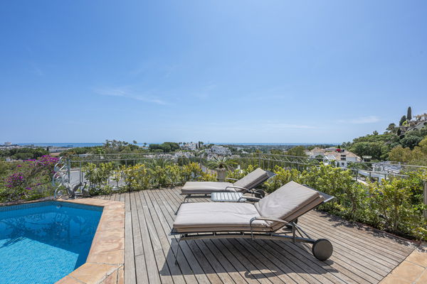 Casa Greco:  a timeless andalusian elegance with panoramic Mediterranean views in El Herrojo Alto, Benahavís