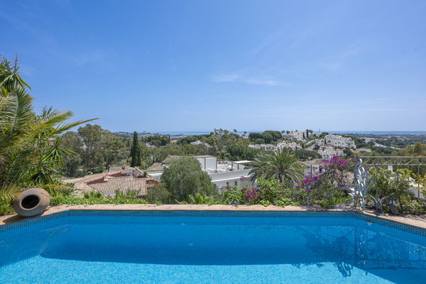 Casa Greco:  a timeless andalusian elegance with panoramic Mediterranean views in El Herrojo Alto, Benahavís