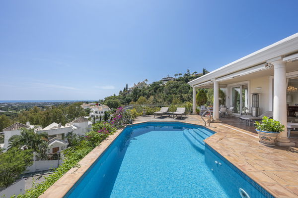 Casa Greco:  a timeless andalusian elegance with panoramic Mediterranean views in El Herrojo Alto, Benahavís