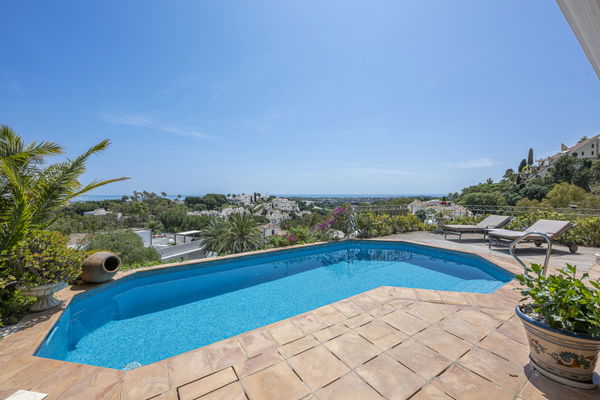 Casa Greco:  a timeless andalusian elegance with panoramic Mediterranean views in El Herrojo Alto, Benahavís
