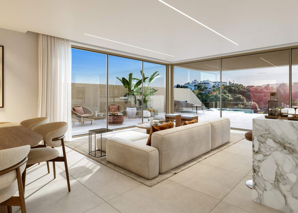 Contemporary Mediterranean semi detached residence within the prestigious Seghers enclave, Estepona