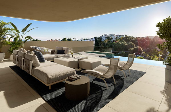 Contemporary Mediterranean semi detached residence within the prestigious Seghers enclave, Estepona