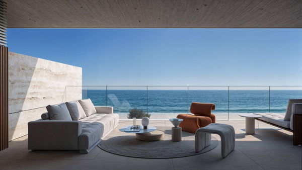 Exclusive beachfront penthouse with sea views and private solarium in Manilva, Málaga