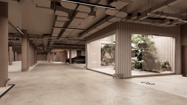 New luxury ground floor apartment with garden under construction on the new Golden Mile