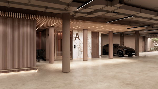 New luxury ground floor apartment with garden under construction on the new Golden Mile