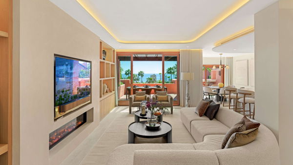 Refined beachfront duplex penthouse with Andalusian elegance, New Golden Mile, Estepona