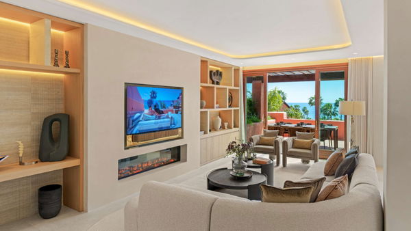 Refined beachfront duplex penthouse with Andalusian elegance, New Golden Mile, Estepona