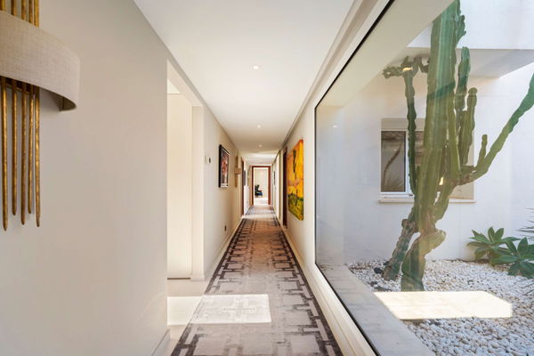Spacious contemporary villa with guest house in a private hillside setting, Puerto del Almendro, Benahavís