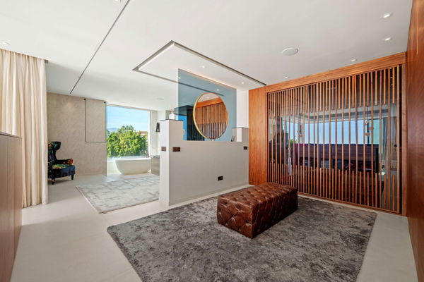 Spacious contemporary villa with guest house in a private hillside setting, Puerto del Almendro, Benahavís