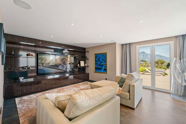 Spacious contemporary villa with guest house in a private hillside setting, Puerto del Almendro, Benahavís