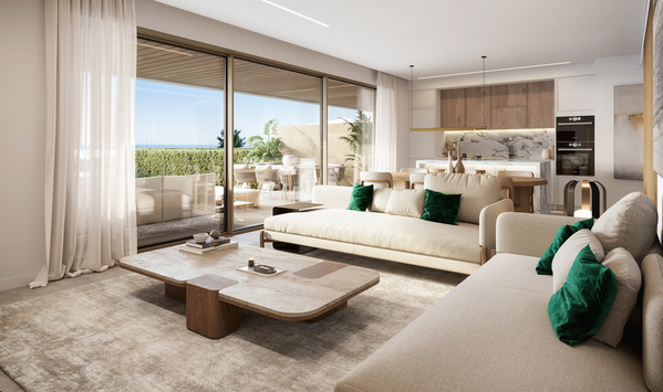 Elegant ground floor apartment with private garden in El Campanario, Estepona
