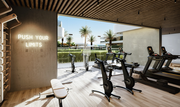 Luxury penthouse with private rooftop solarium and pool in El Campanario, Estepona